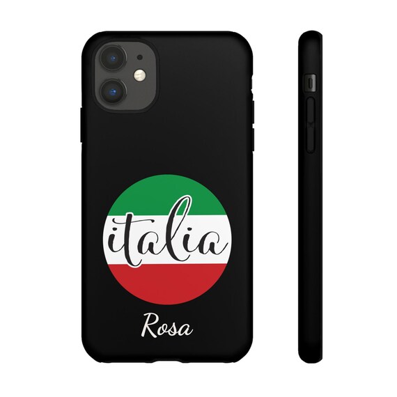 Personalized Italia Phone Case: Italian Flag Tough Cover - Etsy