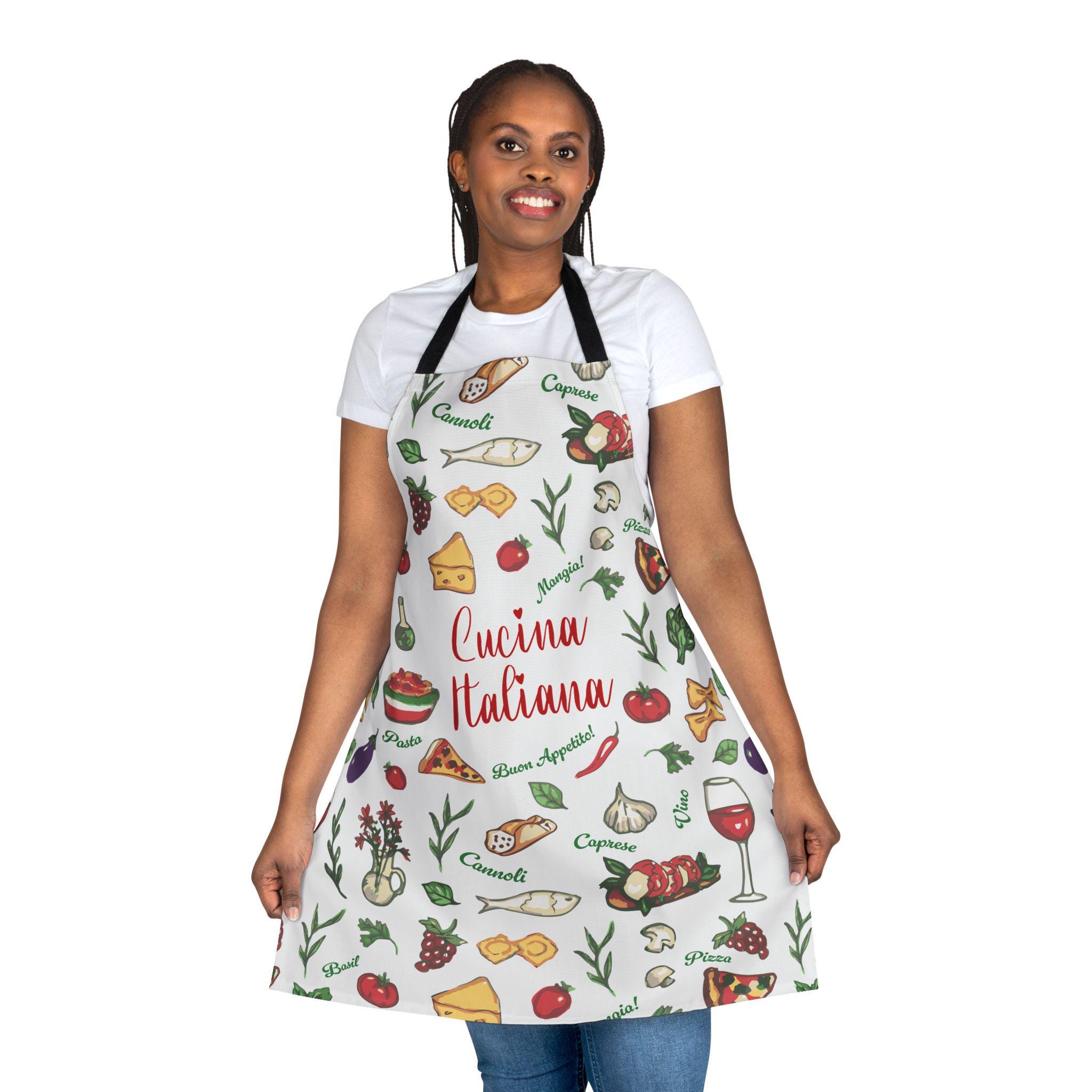Cucina Italiana エプロン: イタリアグルメギフト - Etsy 日本
