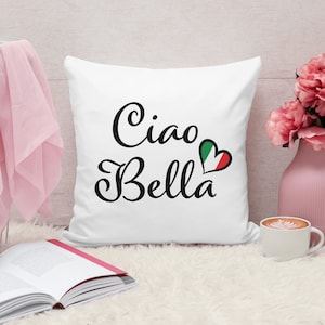 Téléchargement numérique italien, Ciao Bella, coeur de drapeau italien, Italie Téléchargement instantané pour autocollants, décalcomanies, t-shirts, panneaux, tasses PNG, SVG