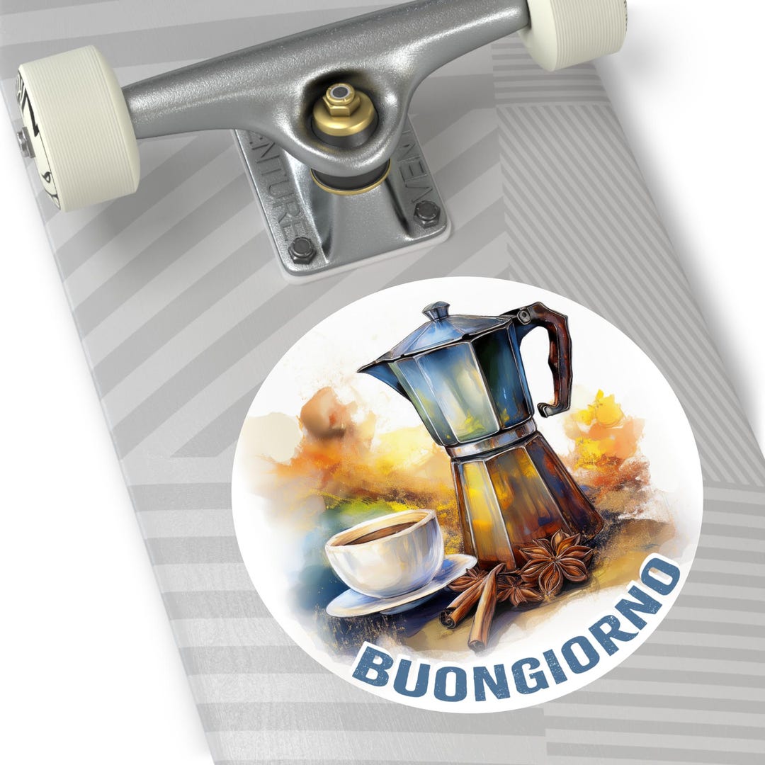 Buongiorno Coffee Vinyl Sticker Italian Coffee Pot Decal Etsy buongiorno-coffee-vinyl-sticker-italian-coffee-pot-decal-etsy