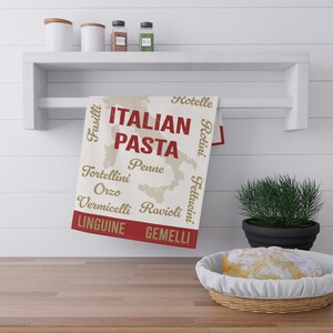 Keukenhanddoek Italiaanse pasta: voedselcadeau Italië