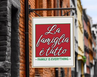 La Famiglia e Tutto Italian Decal: Family is Everything (Digital Download)