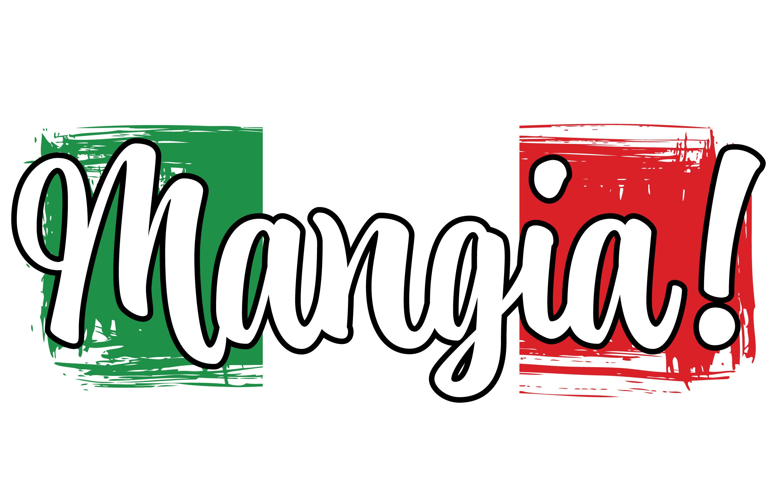 Italy, Italian, Mangia, Sublimation, Digital Download, Eat in Italian, Italiano Decal, Sticker