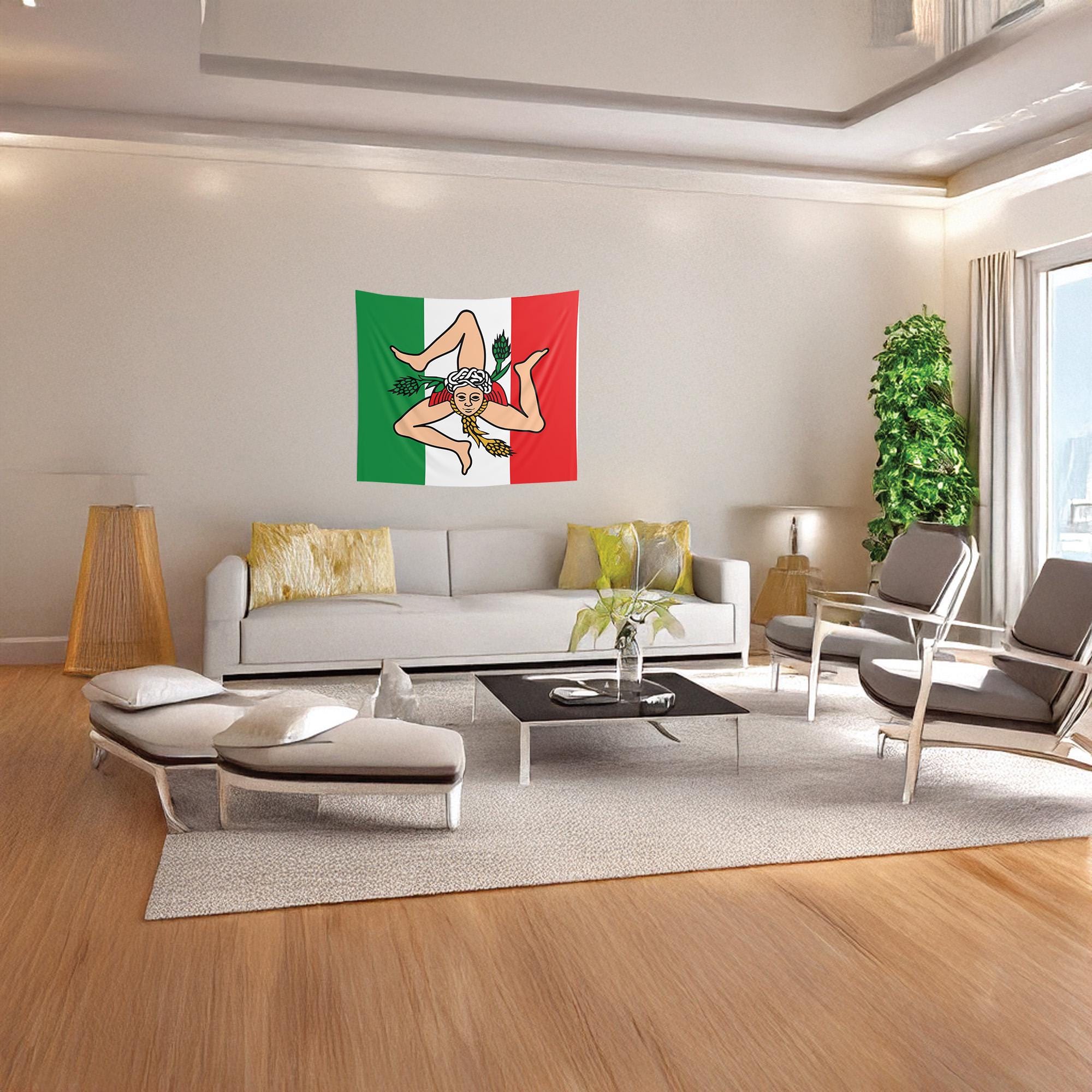 シチリア トリナクリア タペストリー: イタリア国旗ボヘミアン