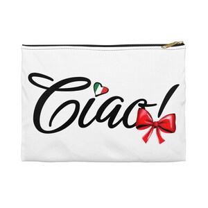 Italy Travel Accessory Pouch, Ciao Personalized Gift for Italian, Honeymoon Bag, Girl Trip, Italy Traveler Organizer, Italy Lover Gift,