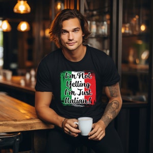 Funny Italian Tshirt Unisex Heavy Cotton Tee Italian flag tshirt gift for him gift for her gift for Italian, Italian heart, Express Ship