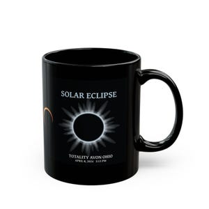 Solar Eclipse 2024 Ohio Keepsake Mug - Moon & Sun Gift