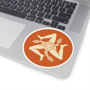 Sicilian Medusa Sticker: Trinacria Sicily Gift Decal