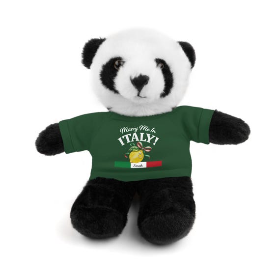 イタリア風プロポーズぬいぐるみとTシャツ｜イタリア国旗をモチーフに
