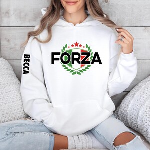 Forza Italian Hoodie: Personalized Italy Pride Sweatshirt
