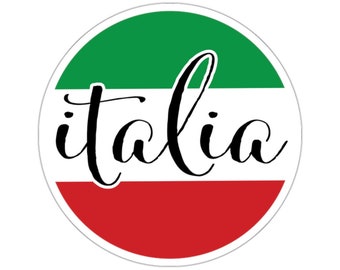 Autocollant Mural ITALIA SAVOIA - Décalque Drapeau écusson Souvenir - Neuf