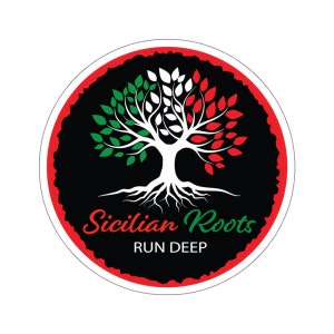 Sicilian Roots Sticker: Italian Flag Tree, Laptop Decal