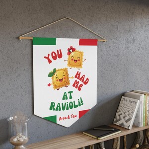 Italian Pennant, Italian Valentine's Day Gift Wall Decor, Personalized ...