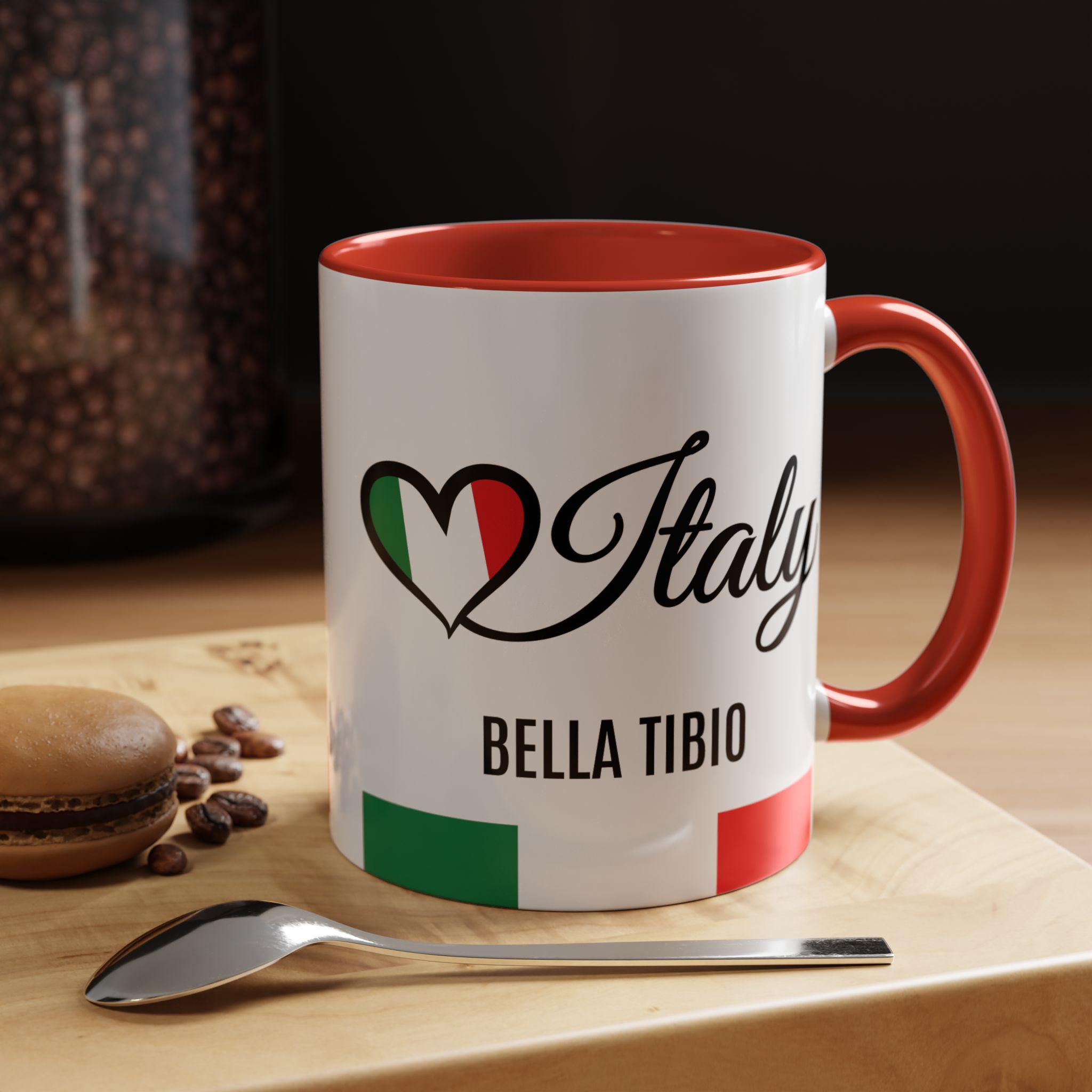 イタリア国旗コーヒーマグ：イタリアのお土産ギフト、11オンス - Etsy 日本