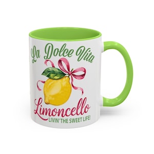 Limoncello Coffee Mug: Personalized La Dolce Vita Lemon Coquette