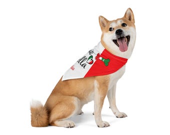 Ciao Bella Italian Flag Pet Bandana | Personalized Dog Scarf
