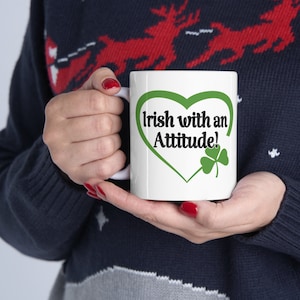 Irische Kaffeetasse, irische Geschenktasse, irische Keramiktasse 11 Unzen, Geschenk für Iren, irisches Housewarming Geschenk, Geschenk für irischen Freund