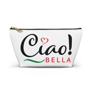 Ciao Bella Italian Travel Pouch: Personalized Cosmetic Bag