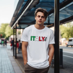 Italian Tshirt Italy Love T-shirt Unisex Heavy Cotton Tee gift for Italian, gift for her, gift for him, Italian gift