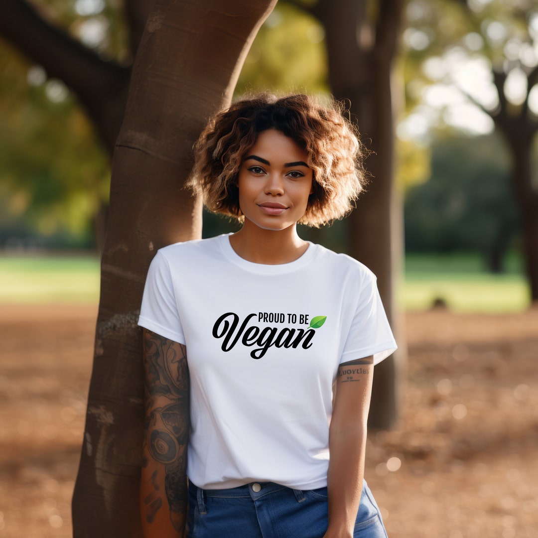 T-shirt Vegan 'Proud To Be Vegan' – Unisexe, Toutes Tailles, Neuf Avec étiquettes