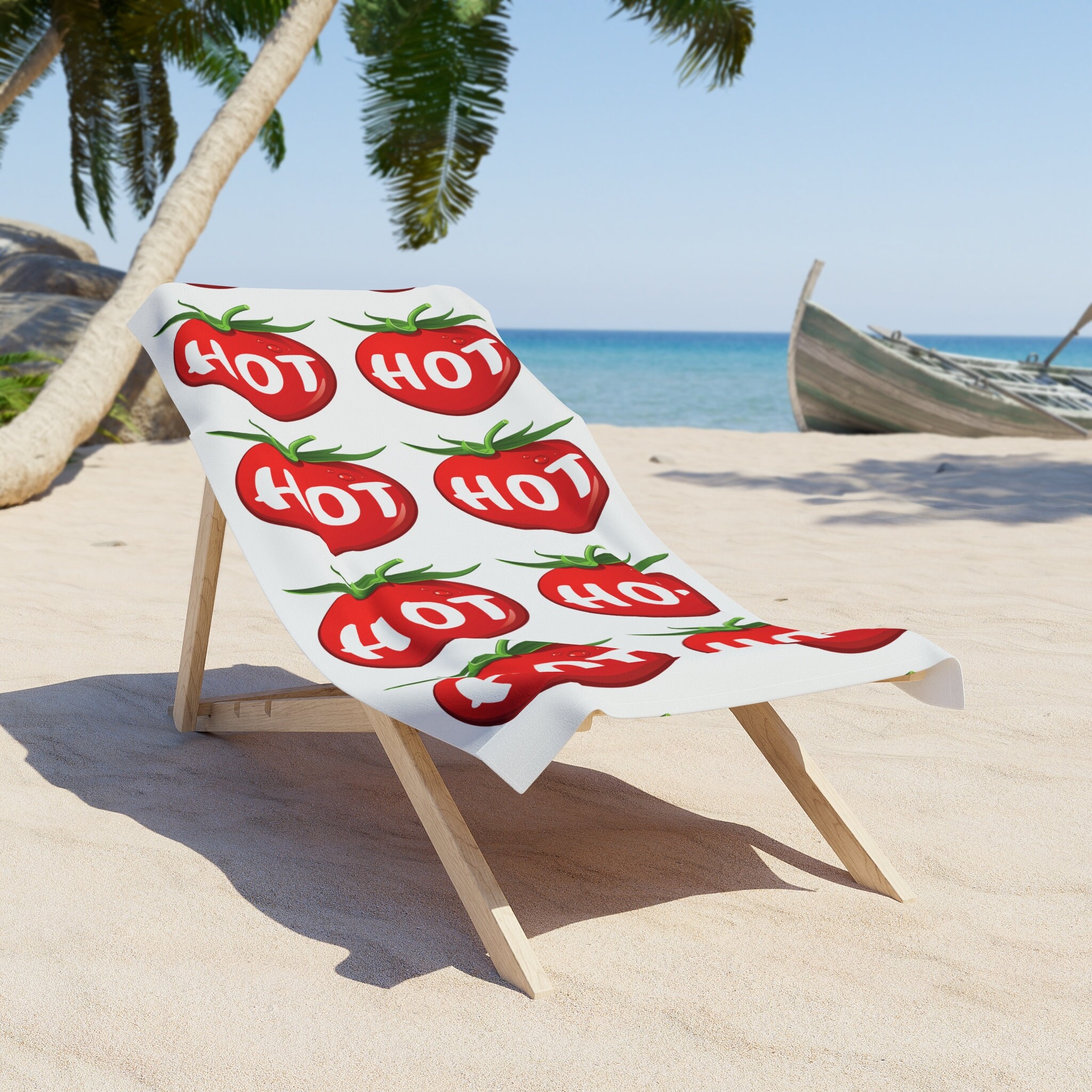 Tomato Beach Towel: Hot Summer Gift - Etsy