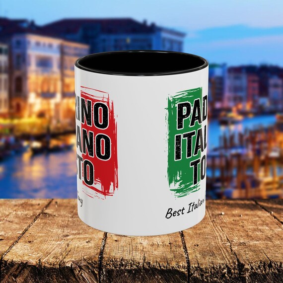 Tazza Da Caffè In Ceramica Bianca Con Scritta Umoristica 'Dear Papa, Punch In The Face From Your Favorite' – Regalo Ironico Per Papà