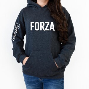 Forza Italian Hoodie: Personalized Italy Pride Sweatshirt