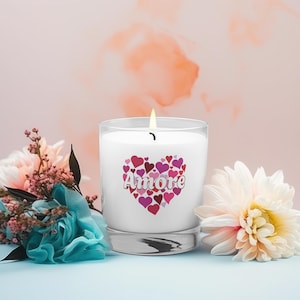 Amore Italian Saying with Pink Hearts (Digital Download)
