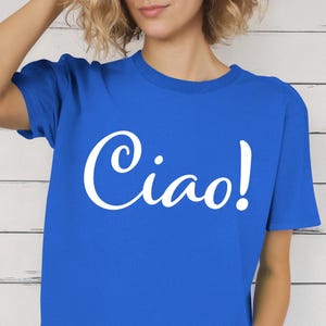 Ciao Italian T-Shirt: Unisex Softstyle Tee, Italy Design