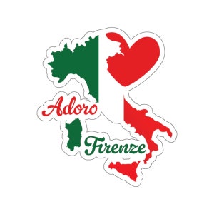 Florence Italy Sticker: Firenze Kiss-Cut Vinyl Decal