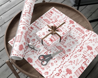 That's Amore Wrapping Paper, Romantic Italian Wedding, Shower Gift Wrap