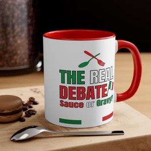 Tazza da caffè italiana divertente: salsa, non sugo, tazza decorativa da 11 once