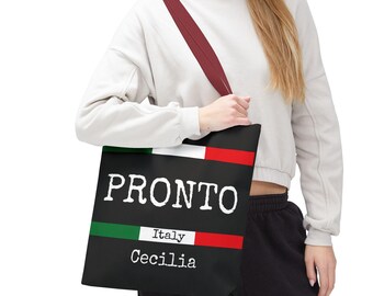 Bolsa de tela personalizada con la bandera italiana: un compañero de viaje con la herencia italiana