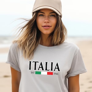Italian Flag T-Shirt: Unisex Softstyle Italia Tee