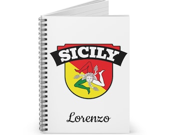 Personalized Sicilian Trinacria Journal: Sicilia Travel Notebook