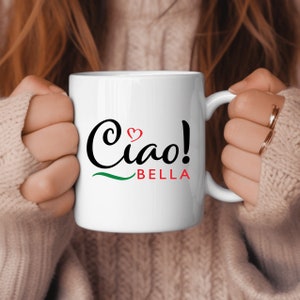 Download digitale italiano, Ciao Bella, Cuore PNG, SVG per progetti fai da te, Italia Amore Ciao Bella Download digitale per artigianato e abbigliamento