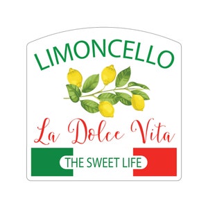 Italian Sticker La Dolce Vita The Sweet Life Kiss-Cut Stickers Italy sticker for laptop, gift, package, bottle, drink cup, sign