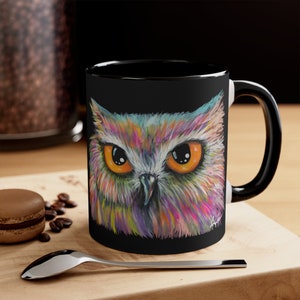 Owl Mug Wildlife Coffee Cup Accent Coffee Mug for Women, Coffee mug for men, gift for her, gift for him, gift for friend, Owl Lover mug