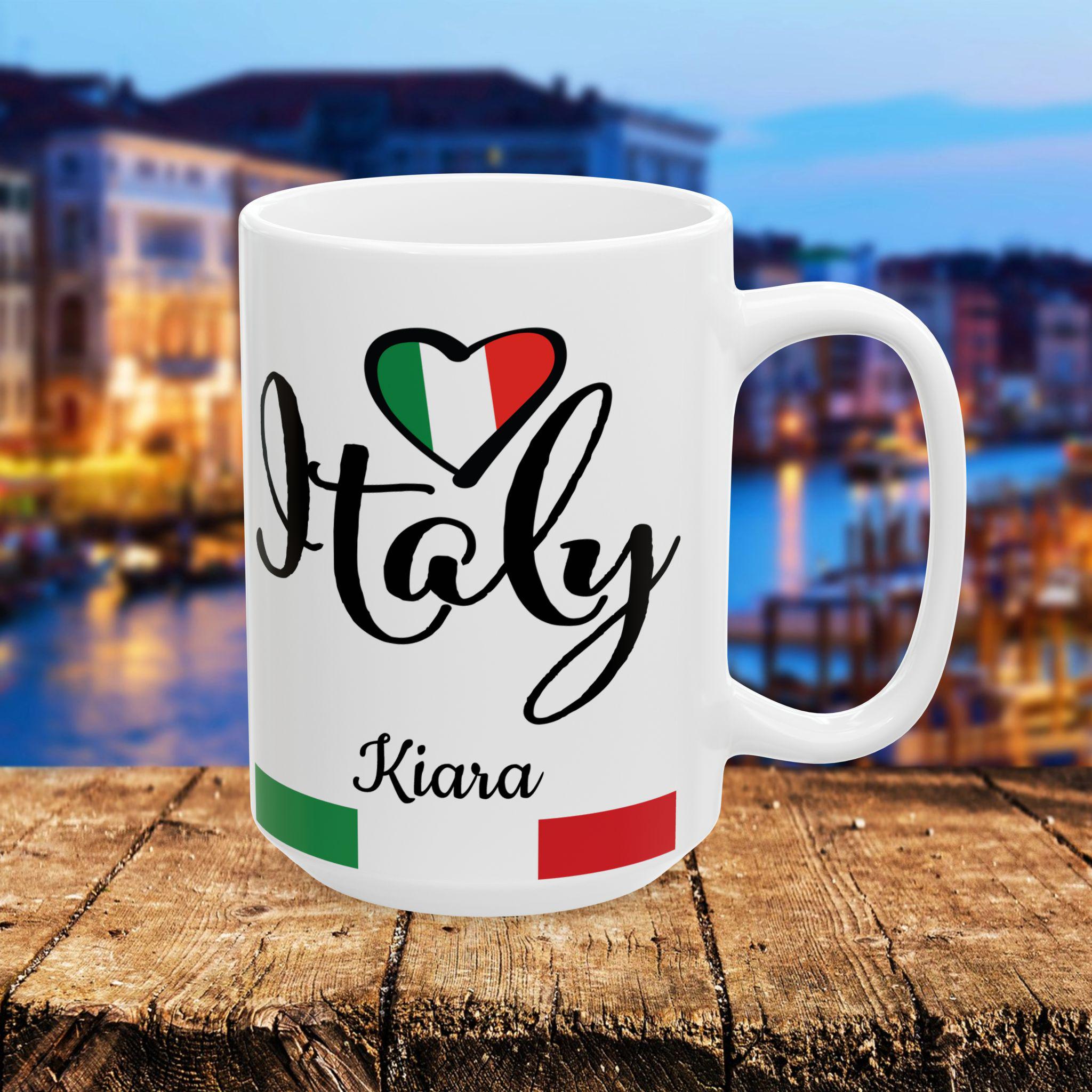 Tazzina da Caffè in Ceramica Personalizzata con Nome o Frase | Artigianale