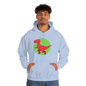 T-Rex Hoodie, Dinosaur Sweatshirt, Pocket Dino Hoodie, Gift for Dino Lover, Trex Fall Hoodie, Jurassic Sweatshirt, Cute Dino Apparel