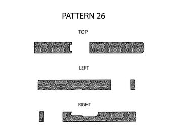 Lasergravur Vorlage für Glock 19 Schiebemuster 26 Oben Links Rechts