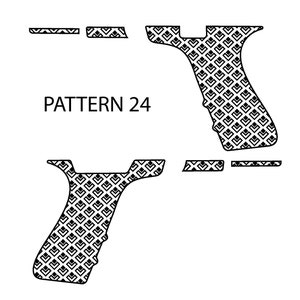 Laser Engraving Stippling Template for Glock 19 Frame Pattern 24 Left Right