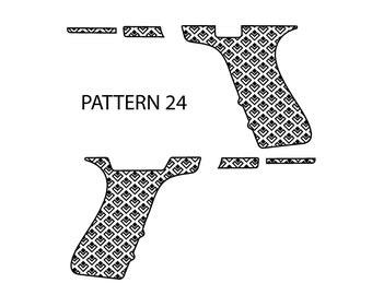 Laser Engraving Template for Glock 19 Slide Pattern 1 Top Left - Etsy