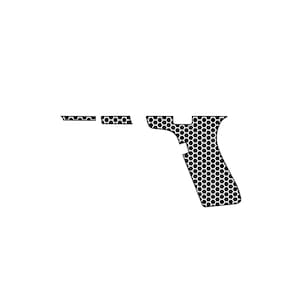 Laser Engraving Stipple Template Glock 19 Gen 5 Frame- Hex Pattern- Left Right