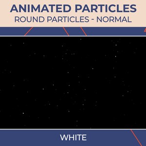 Animated Particles Round Particles Normal White / Twitch Stream Add-On / Transparent Overlay