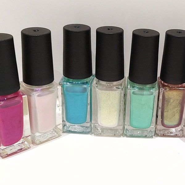 Nail Polish, Non Toxic, 10 Free, Handmade, Made in USA, Vegan, Clean, Fast drying, Long lasting, No-chip, No peeling, 5ml bottle