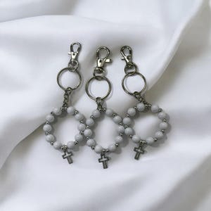 Rosary Favors | Cross Keychain For Women | Confirmation Favors | Rosary Keychain | Baptism Rosary Favors | Pocket Rosaries | Small Rosaries
