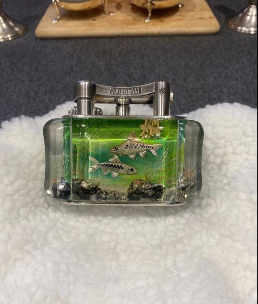 Dunhill Aquarium Lighter - Etsy Dunhill Aquarium Lighter - Etsy