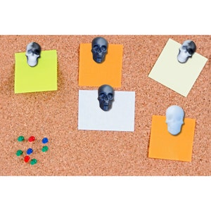 Gothic Skull Decorative (12-pack) Thumbtacks | Halloween Decor | Gothic Style Decor