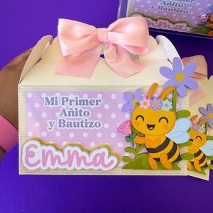 Abejita Chiquitita Favor Boxes Little Bee Party Decor Goodie Bags Favor Bags